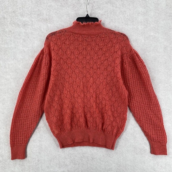 Anthropologie Red Diamond Knit Sweater - Picture 2 of 15